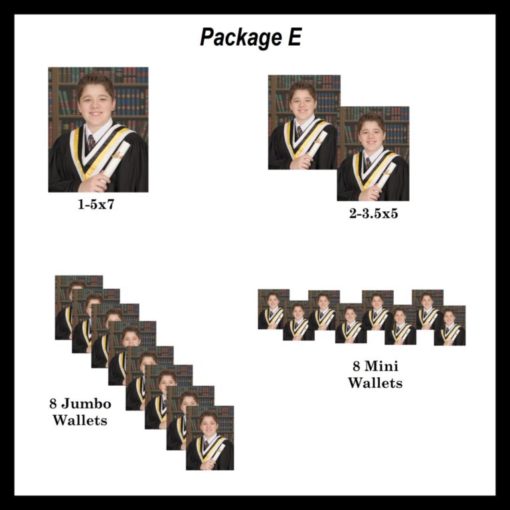 Package E- graduation photo package