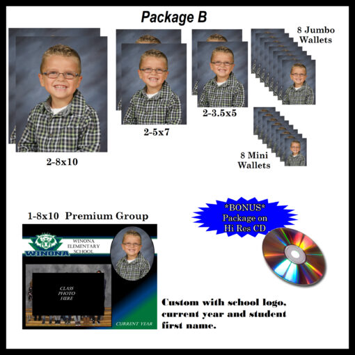 Elementary School Photo Package