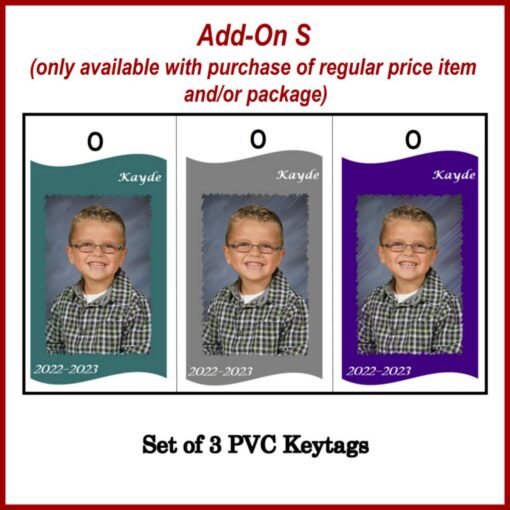 PVC photo key tags